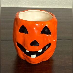 Lucie Sable Imports, Jack-o-Lantern votive candle holder